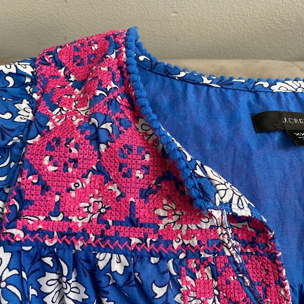 {J.Crew} Embroidered Caftan - Picture 7 of 10